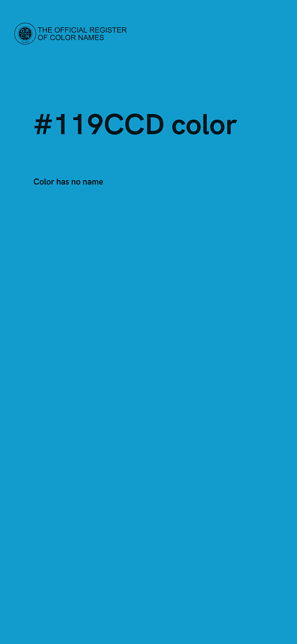 #119CCD color image