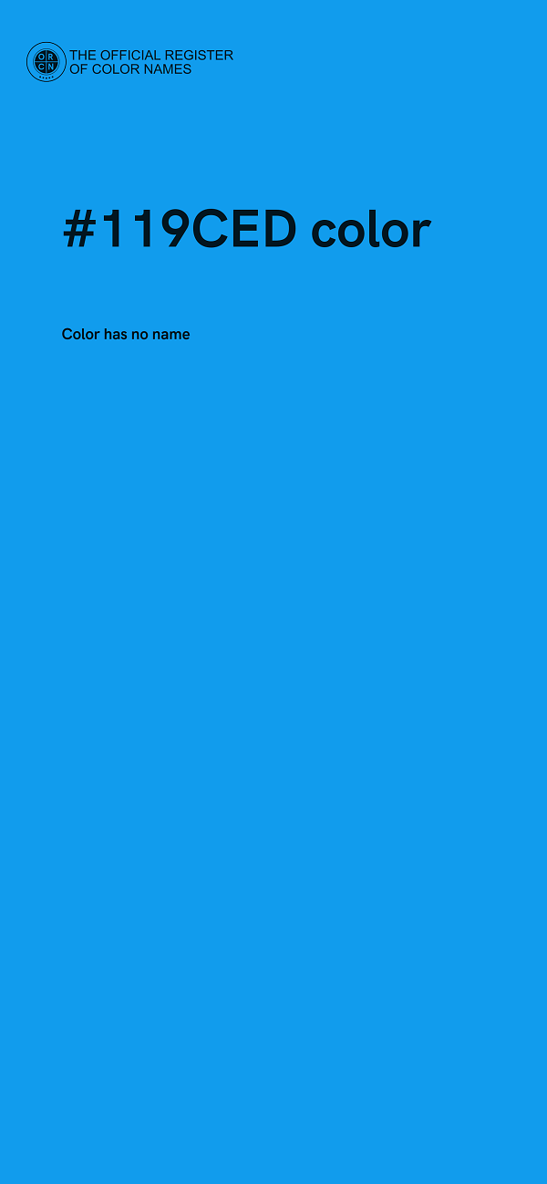 #119CED color image