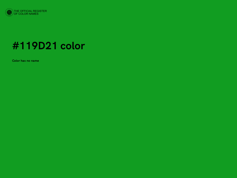 #119D21 color image