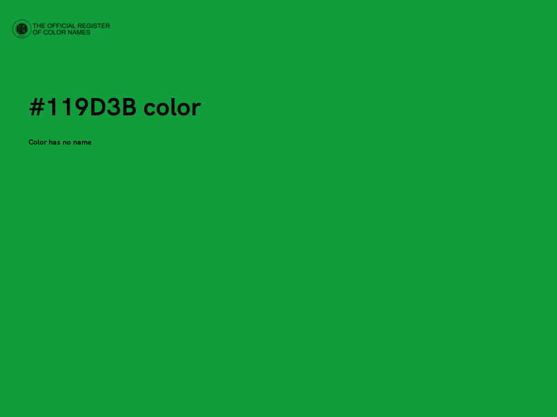 #119D3B color image