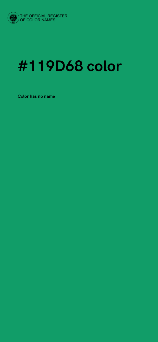 #119D68 color image