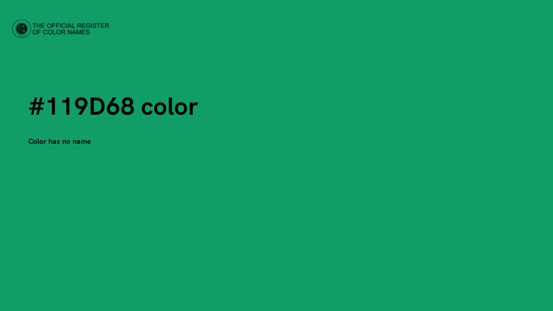 #119D68 color image
