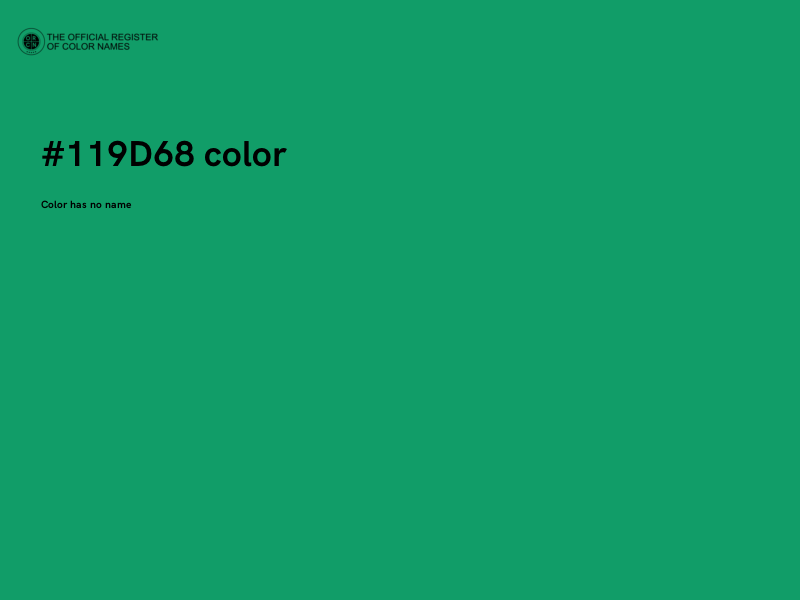 #119D68 color image