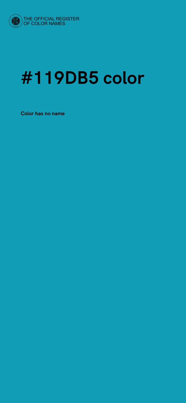#119DB5 color image
