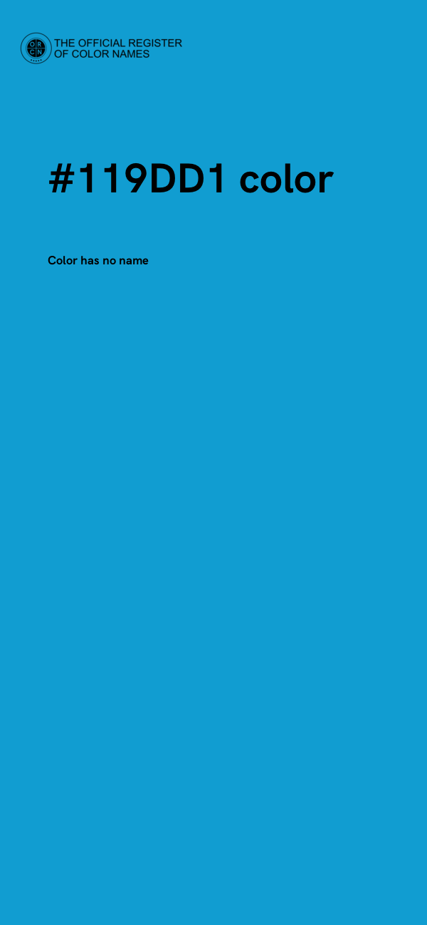 #119DD1 color image