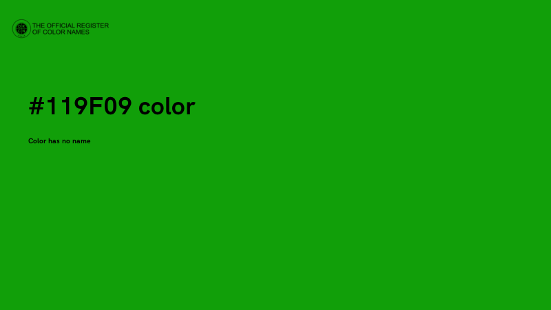 #119F09 color image