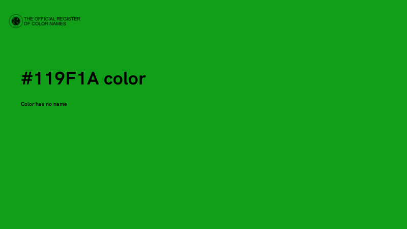 #119F1A color image