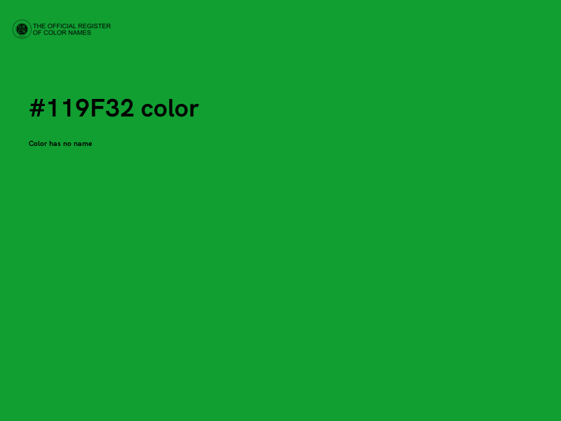 #119F32 color image