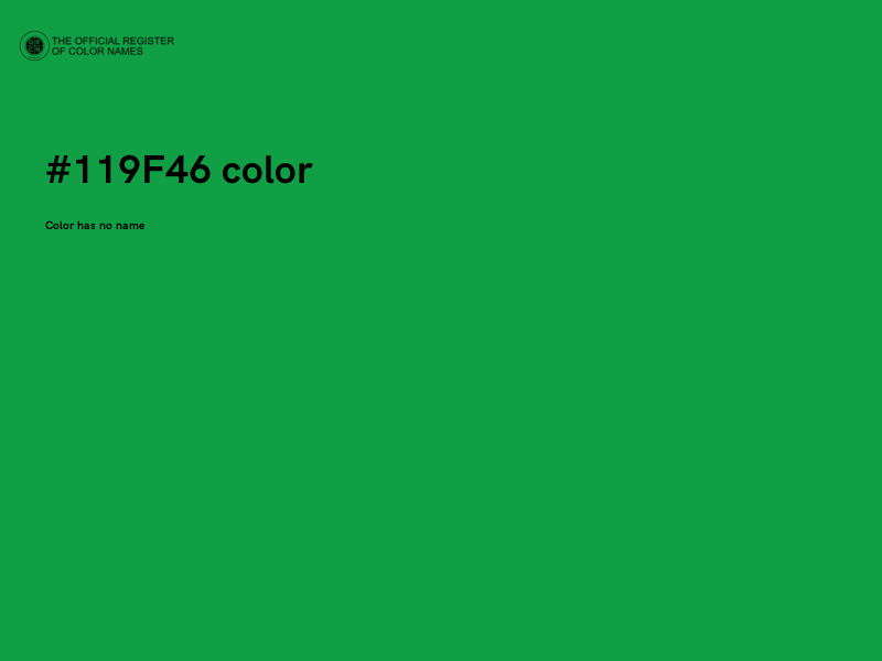 #119F46 color image