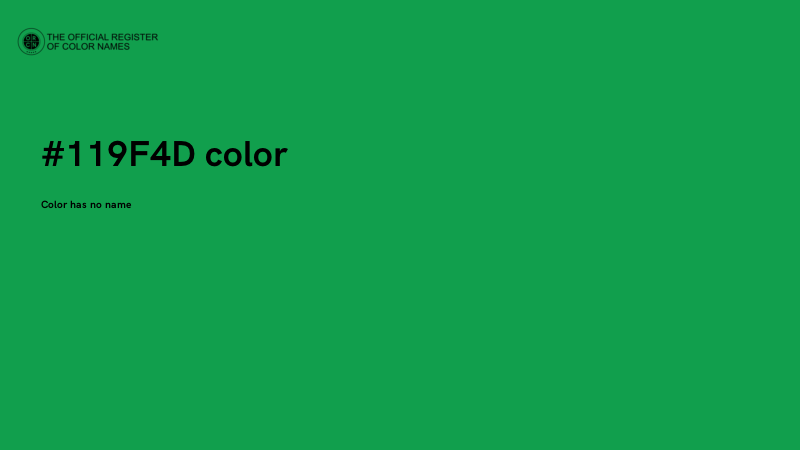 #119F4D color image
