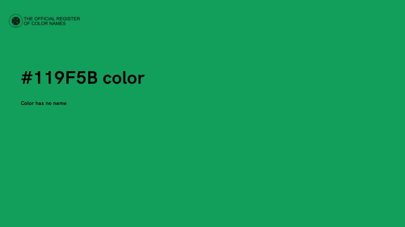#119F5B color image