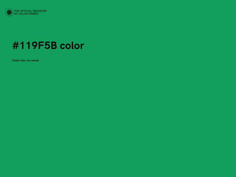 #119F5B color image