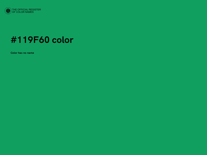 #119F60 color image