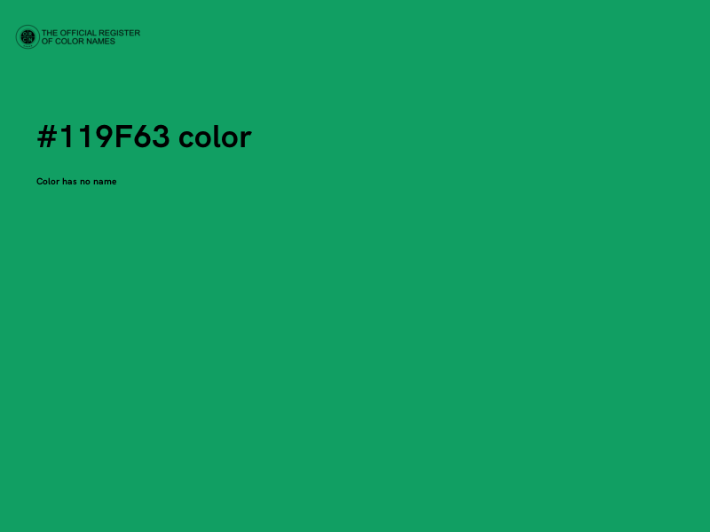 #119F63 color image