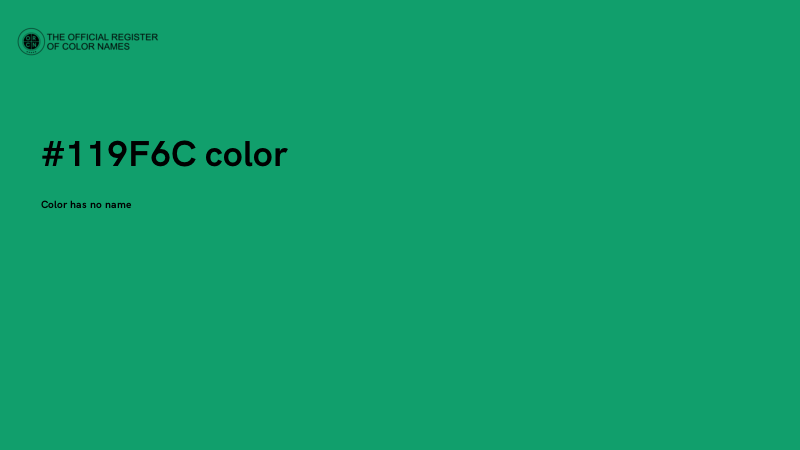 #119F6C color image