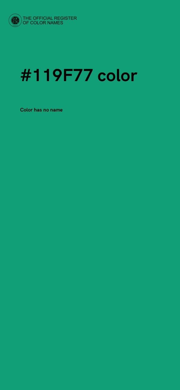 #119F77 color image