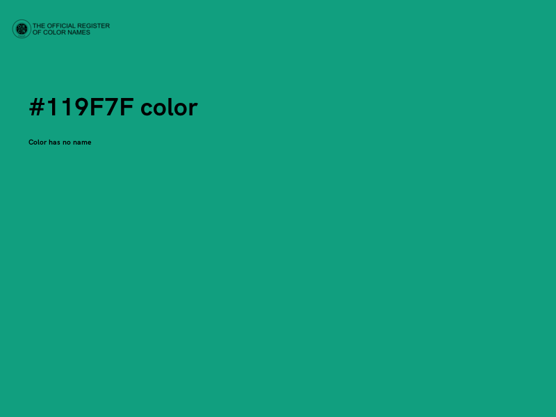 #119F7F color image