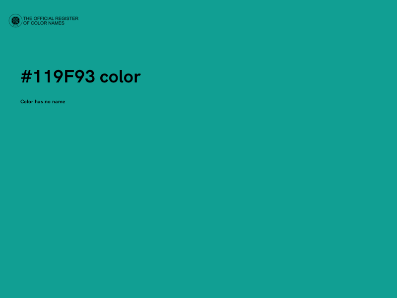 #119F93 color image