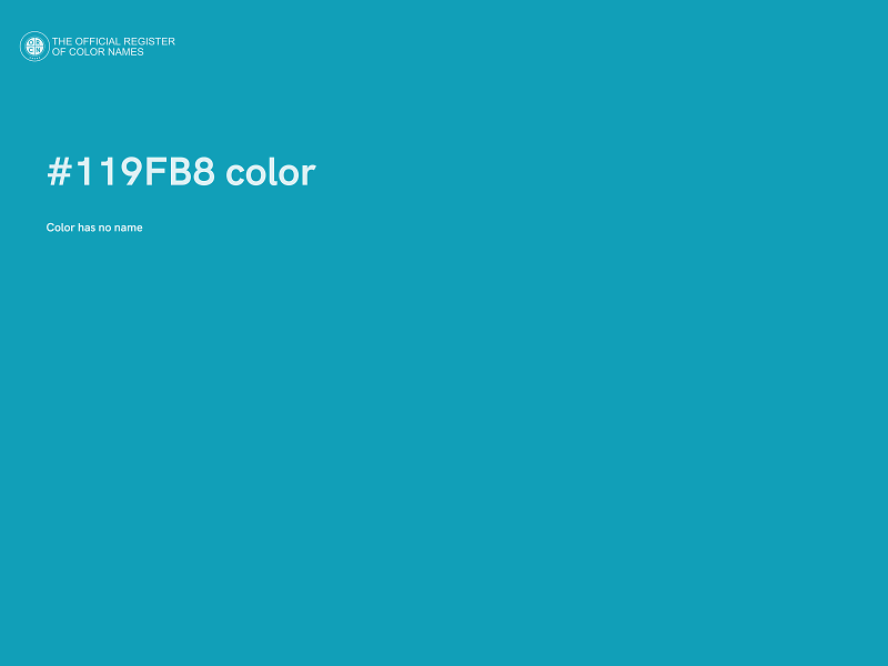 #119FB8 color image