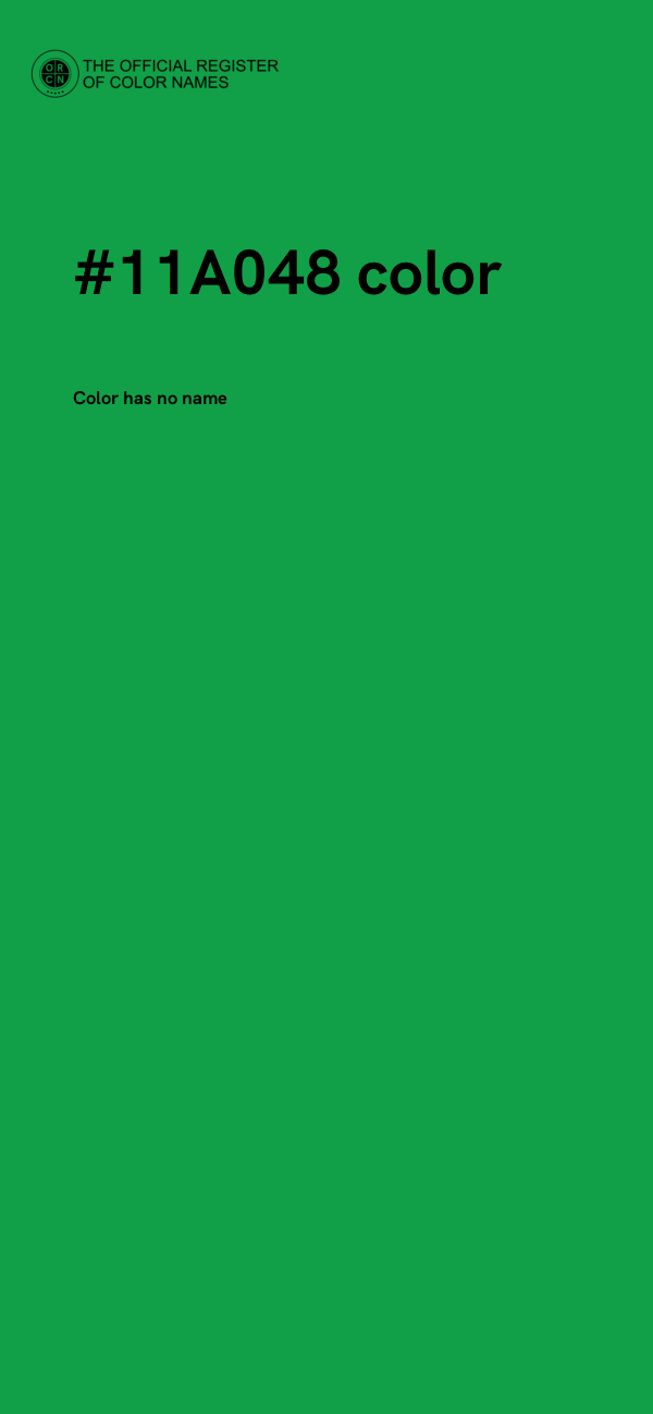 #11A048 color image