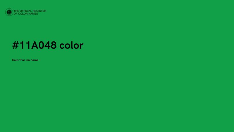 #11A048 color image