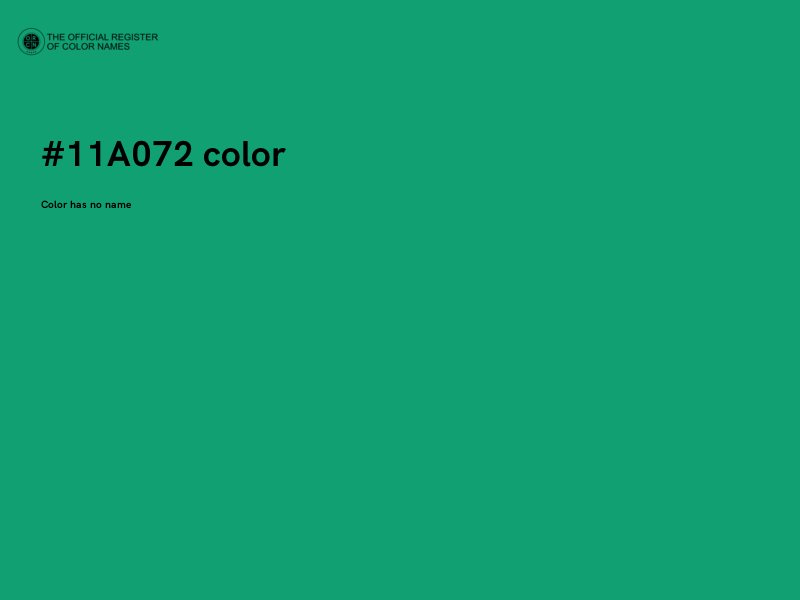 #11A072 color image