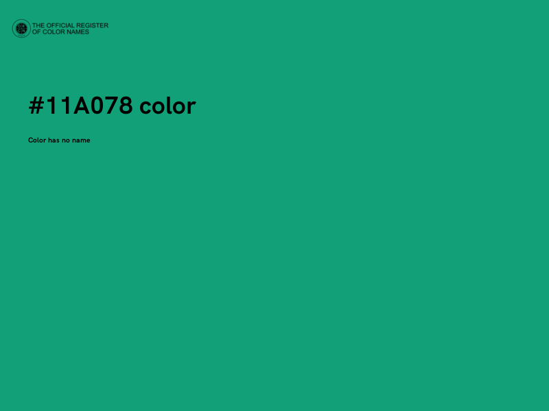 #11A078 color image