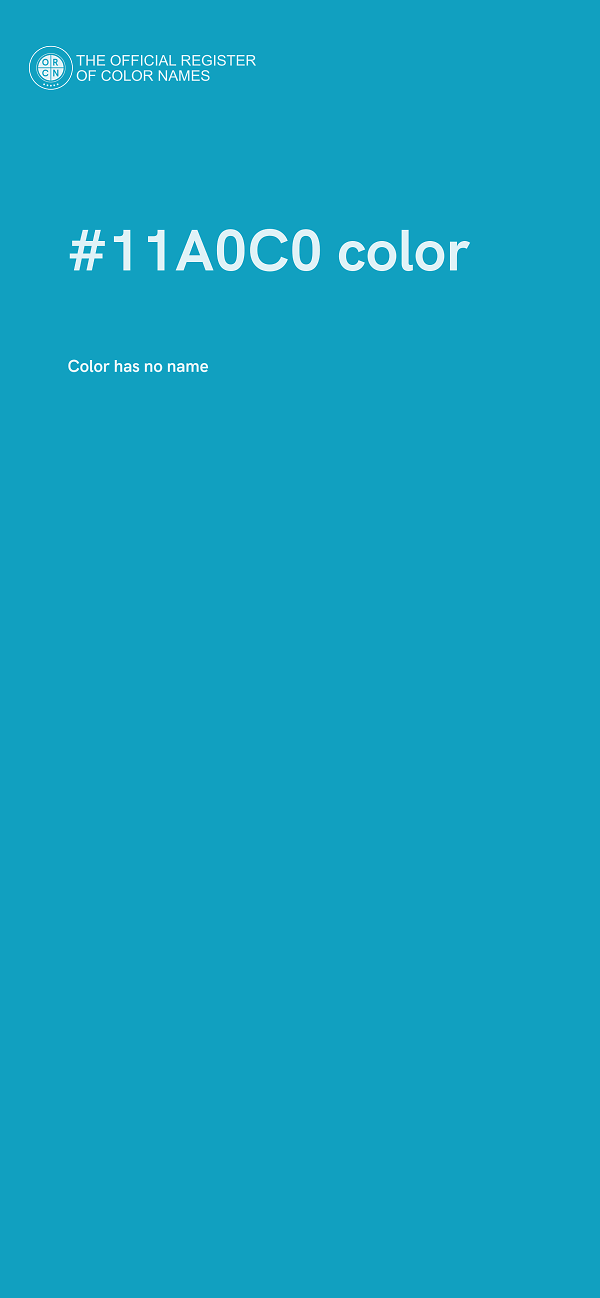 #11A0C0 color image