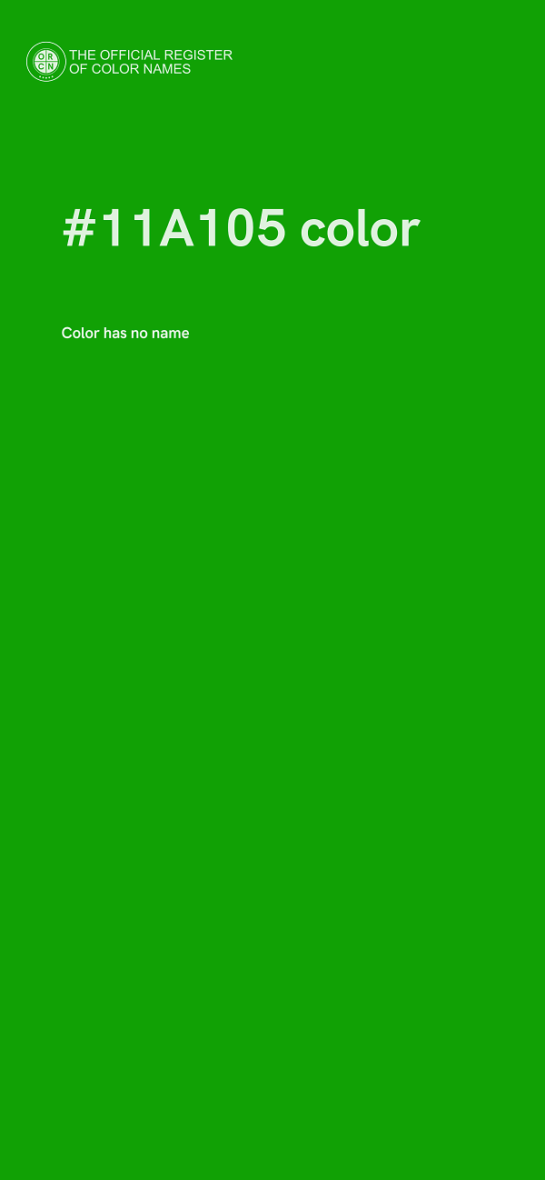 #11A105 color image