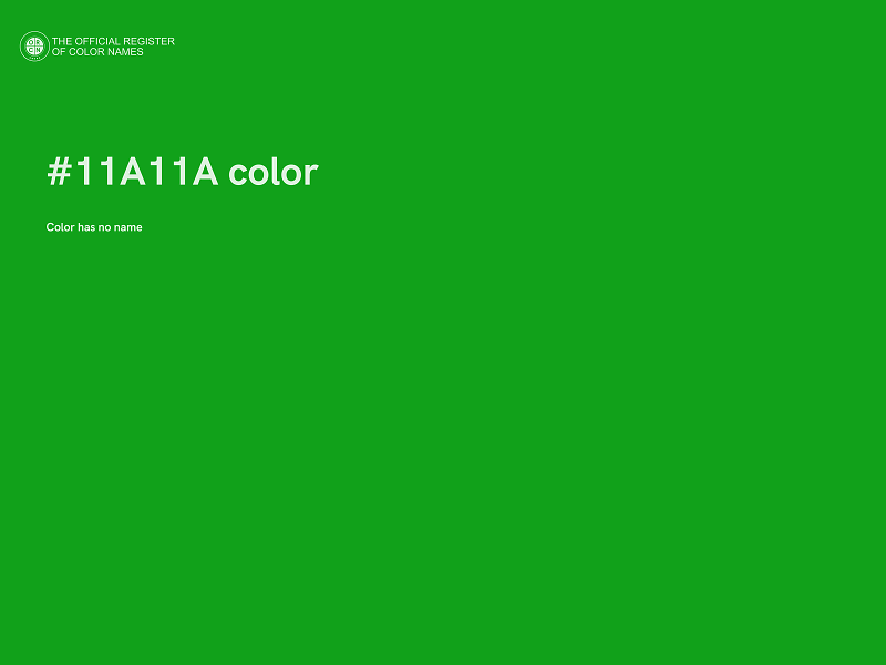 #11A11A color image