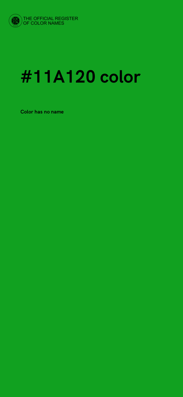 #11A120 color image
