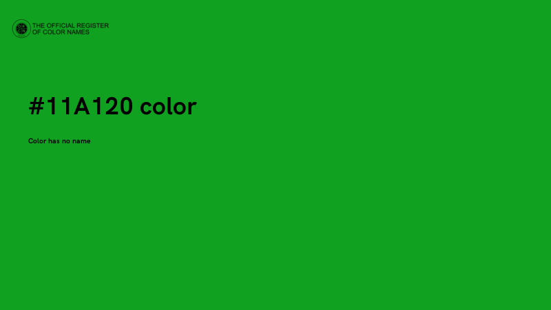 #11A120 color image