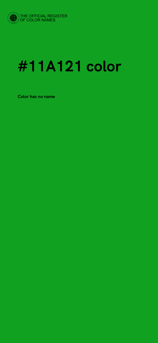 #11A121 color image