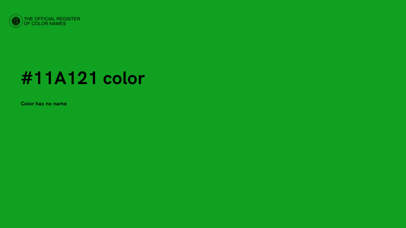 #11A121 color image