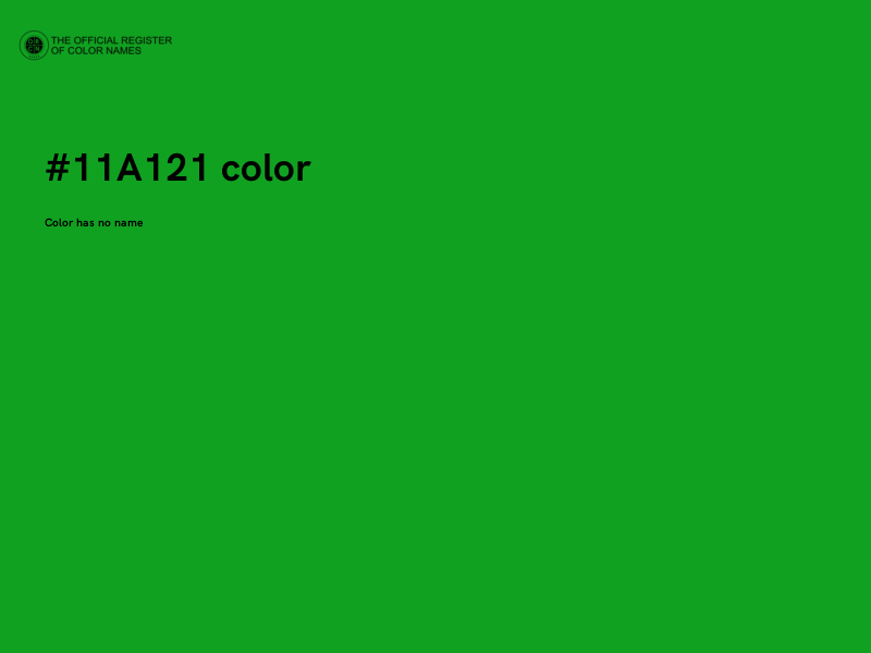 #11A121 color image
