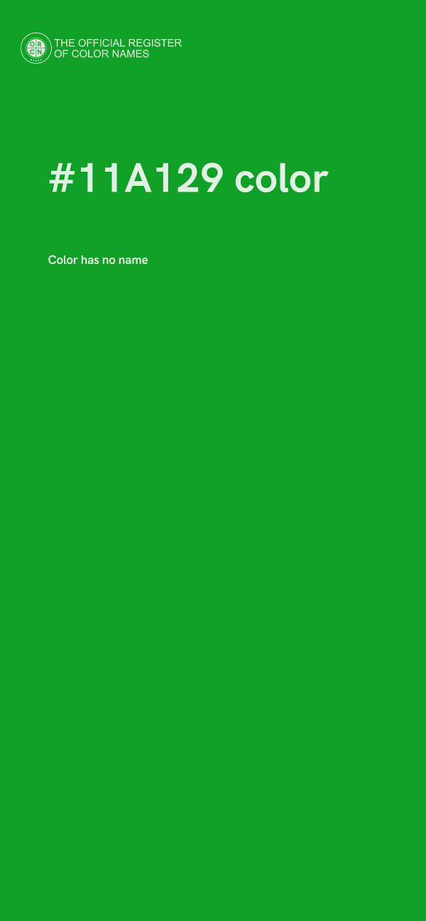 #11A129 color image