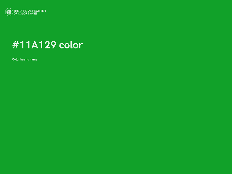 #11A129 color image