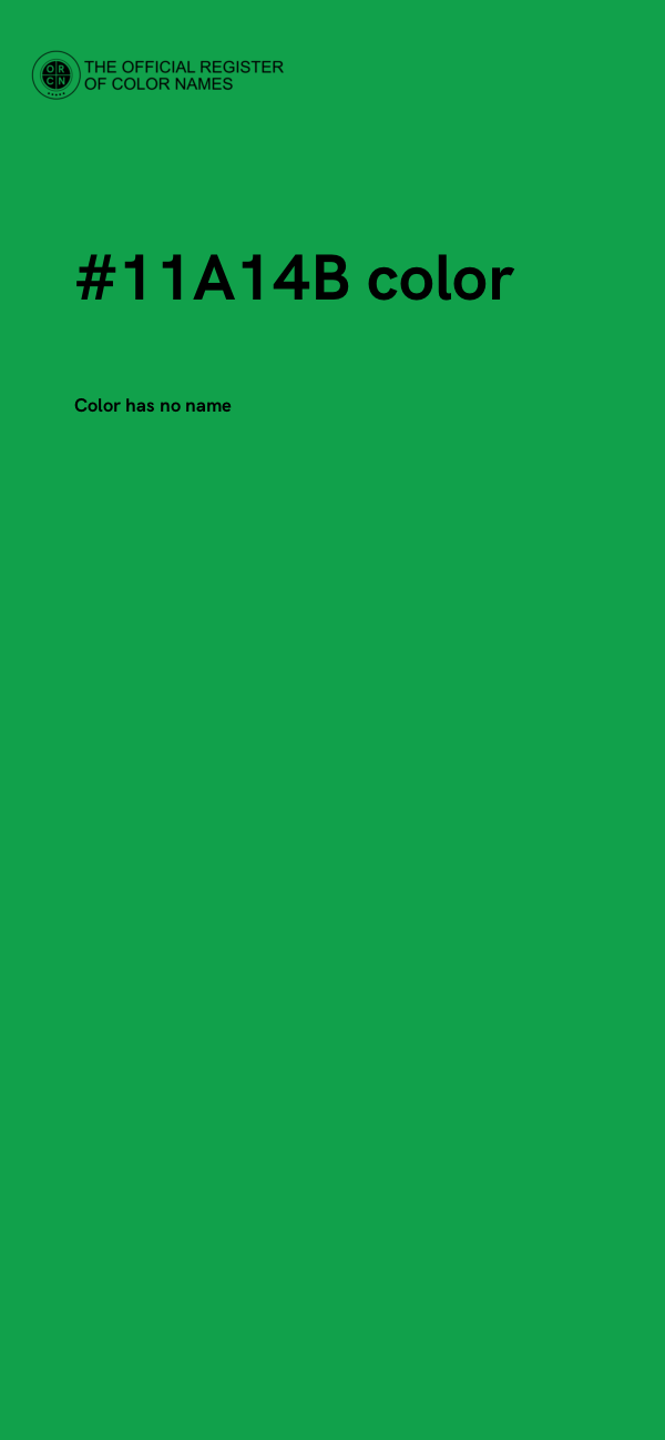 #11A14B color image