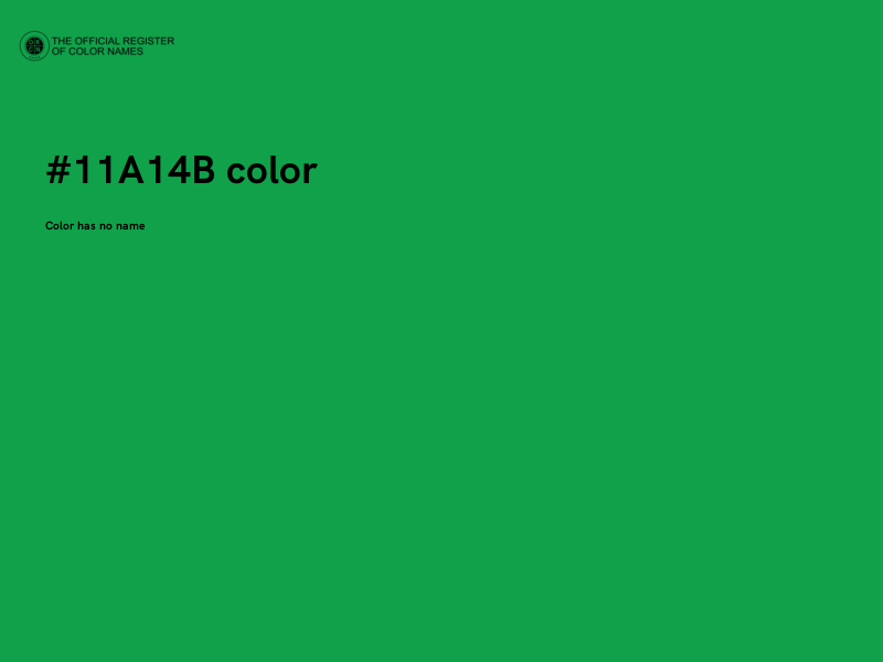 #11A14B color image