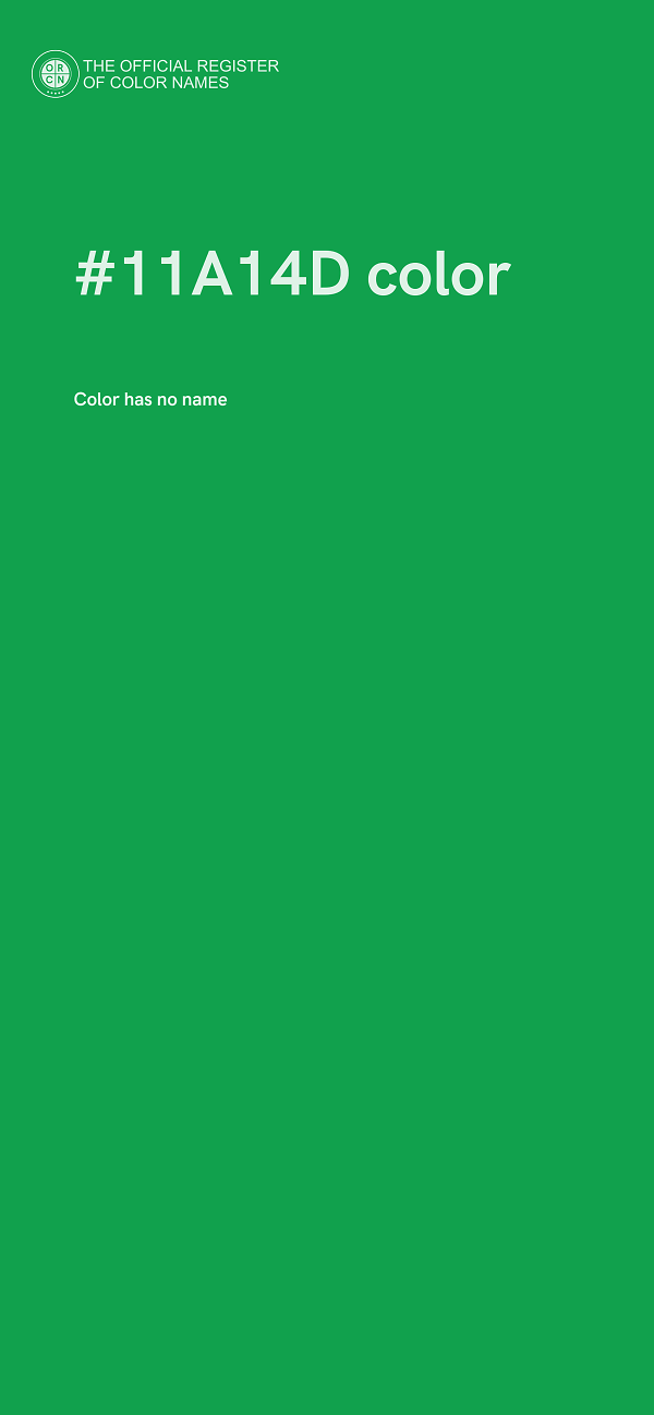 #11A14D color image