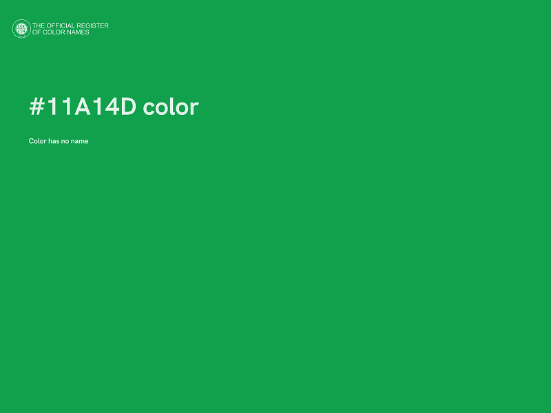 #11A14D color image