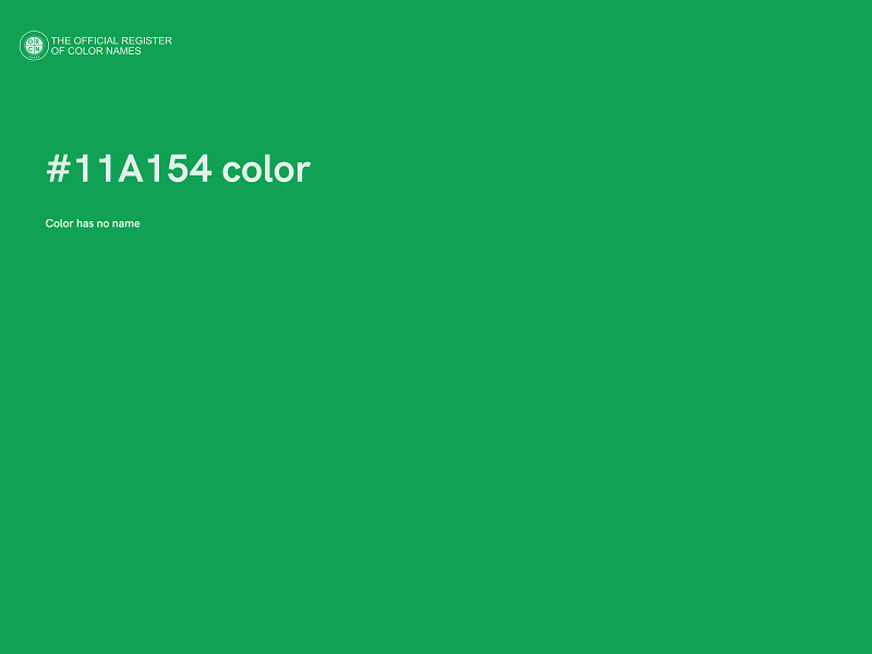 #11A154 color image