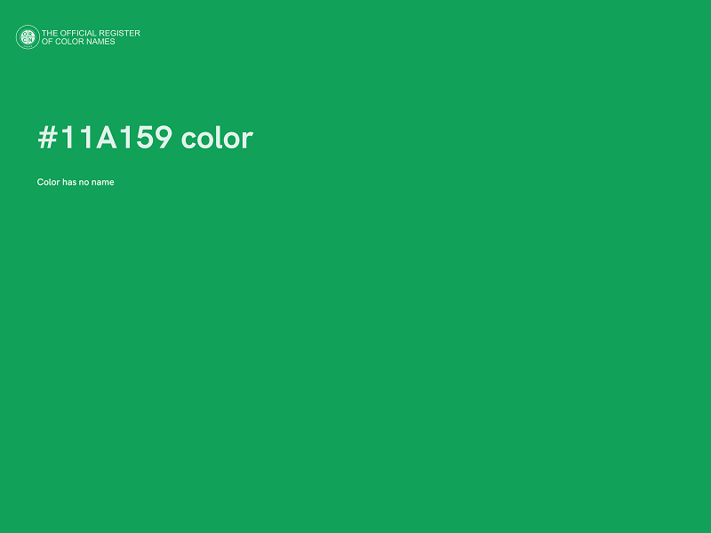 #11A159 color image