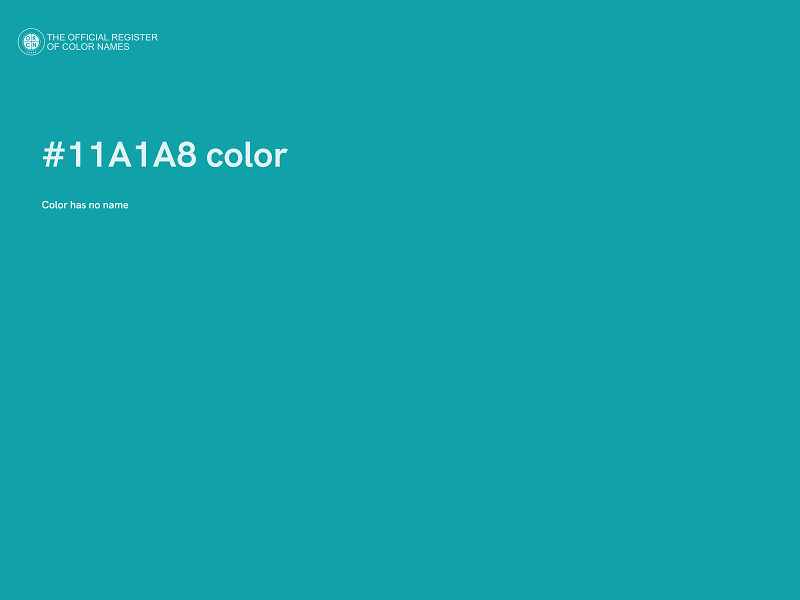 #11A1A8 color image