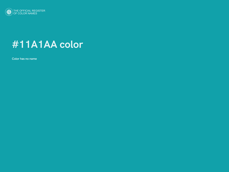 #11A1AA color image