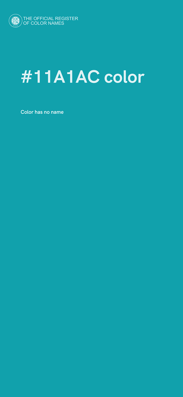 #11A1AC color image