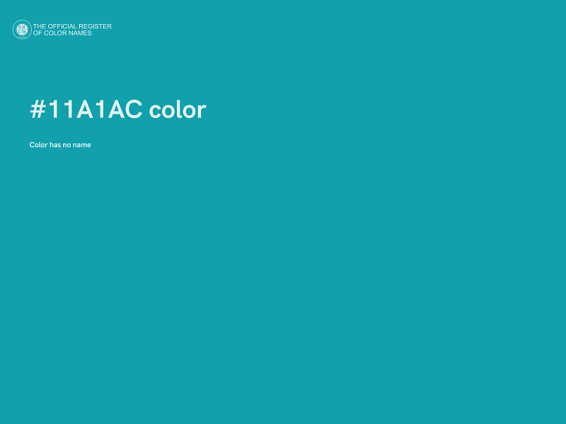 #11A1AC color image