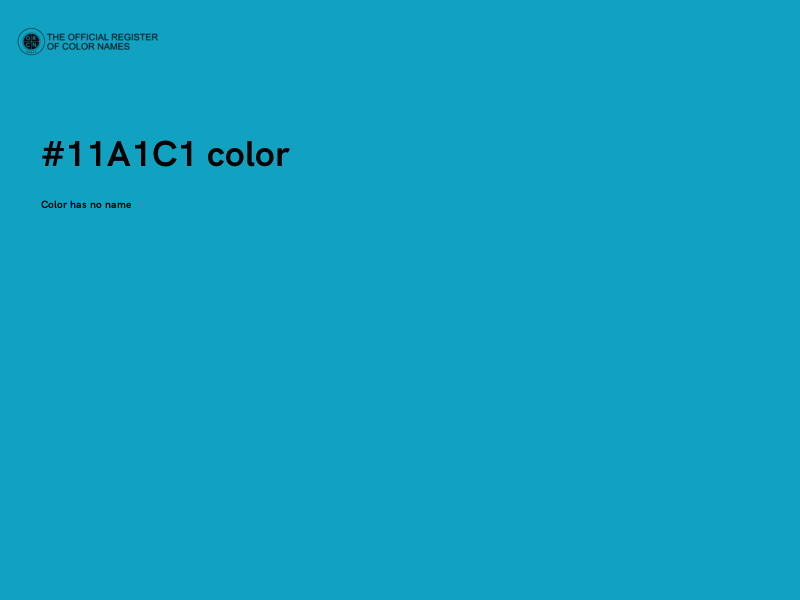 #11A1C1 color image