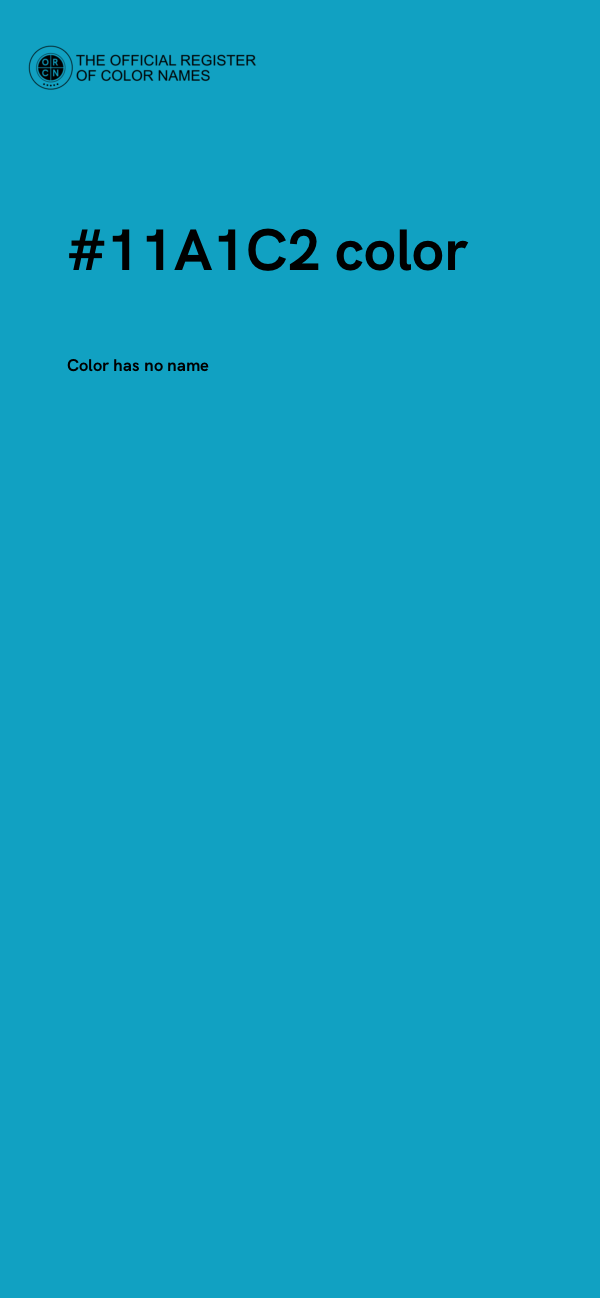 #11A1C2 color image