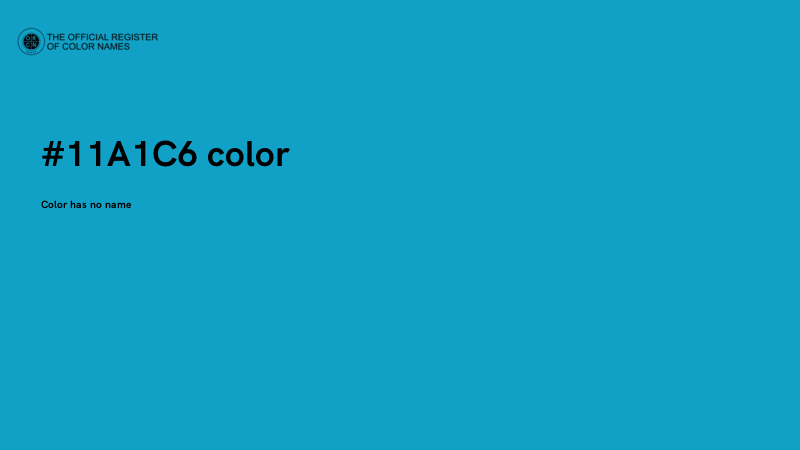 #11A1C6 color image
